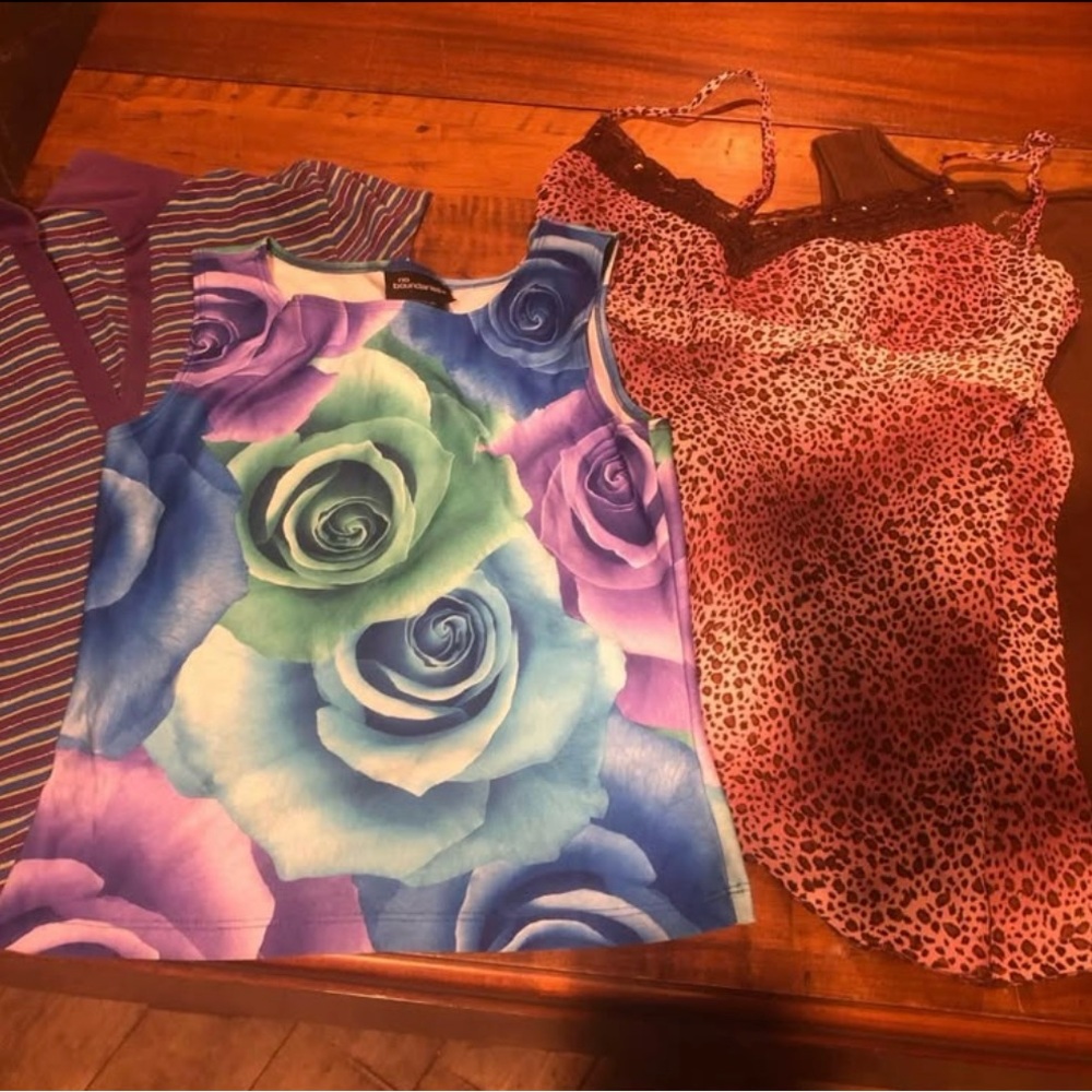 Floral and Animal Print Tops